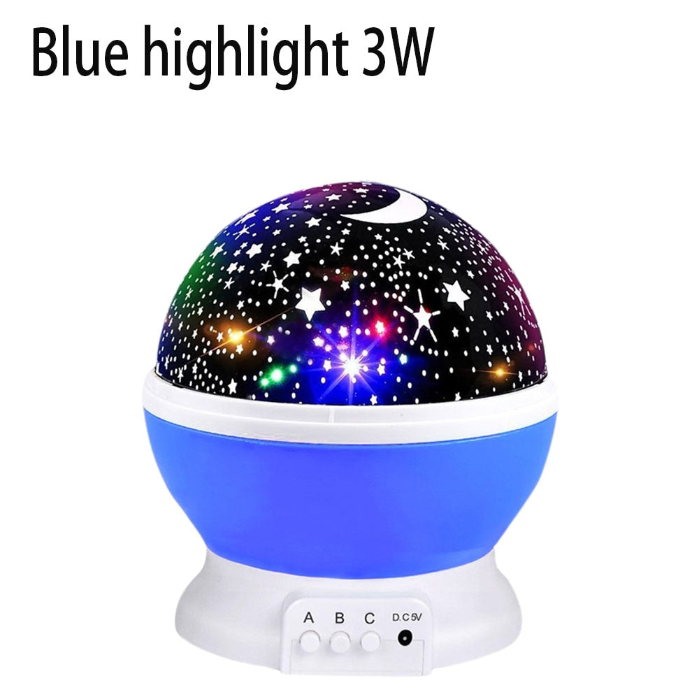 Proiettore stellato Luce notturna Cielo rotante Luna Lampada di proiezione Lampade notturne galattiche Starlight Luci natalizie per bambini Regalo per bambini - Gufetto Brand 