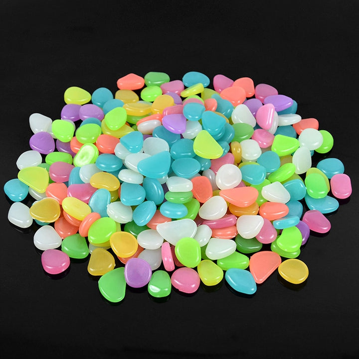 25/50pcs Glow in the Dark Garden Pebbles Glow Stones Rocks for Walkways Garden Path Patio Lawn Garden Yard Decor Luminous Stones - Gufetto Brand 