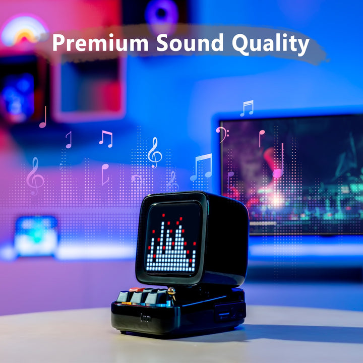 Divoom Ditoo Retro Pixel Art Bluetooth Altoparlante portatile Sveglia Tabellone LED fai-da-te, Decorazione luce domestica regalo di compleanno - Gufetto Brand 