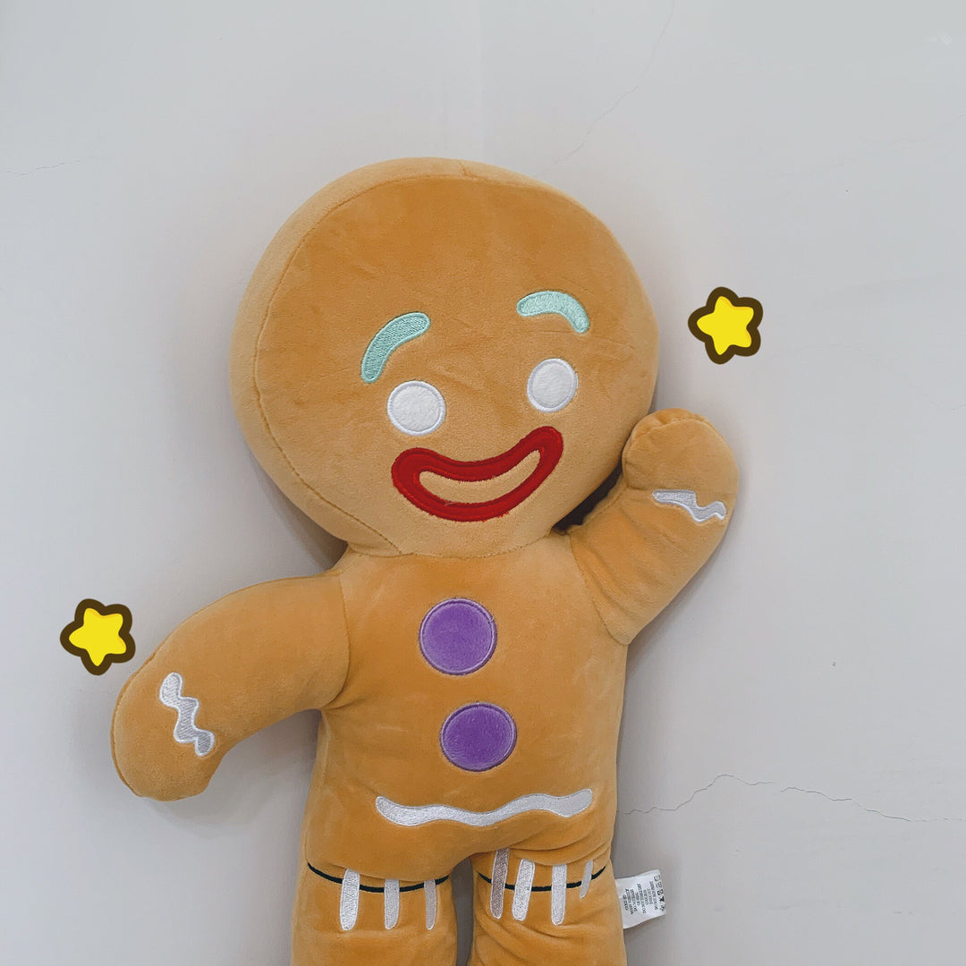 INS Gingerbread Man Peluche Biscotto Shrek Giocattoli Dormire Biscotti Renna Cuscino Cuscino Farcito Divano Decorazione della casa delle bambole Regalo - Gufetto Brand 