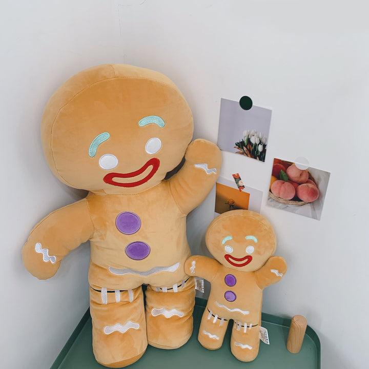 INS Gingerbread Man Peluche Biscotto Shrek Giocattoli Dormire Biscotti Renna Cuscino Cuscino Farcito Divano Decorazione della casa delle bambole Regalo - Gufetto Brand 