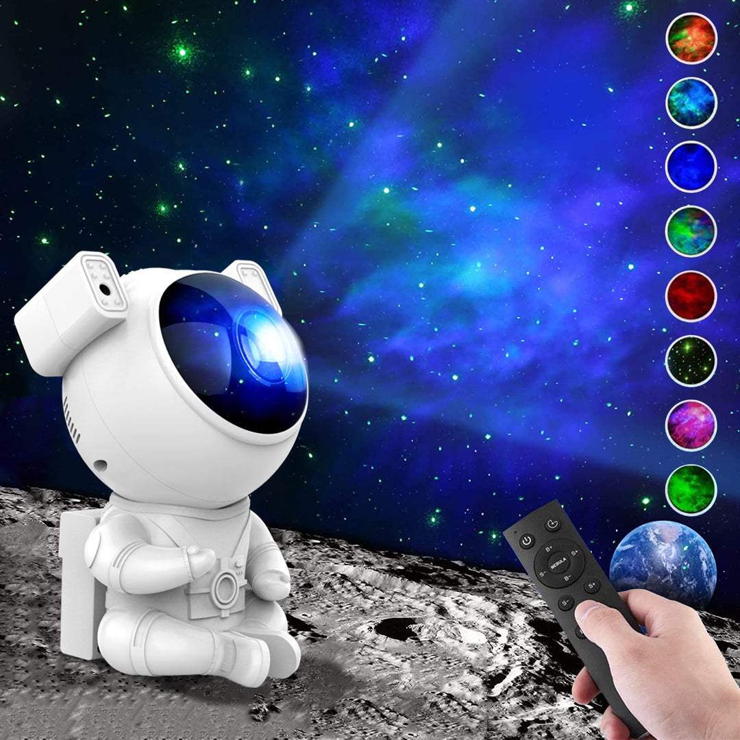 NOVITÀ Astronauta Galaxy Starry Projector Night Light Star Sky Night Lamp per camera da letto Decorativo per la casa Regalo di compleanno per bambini - Gufetto Brand 