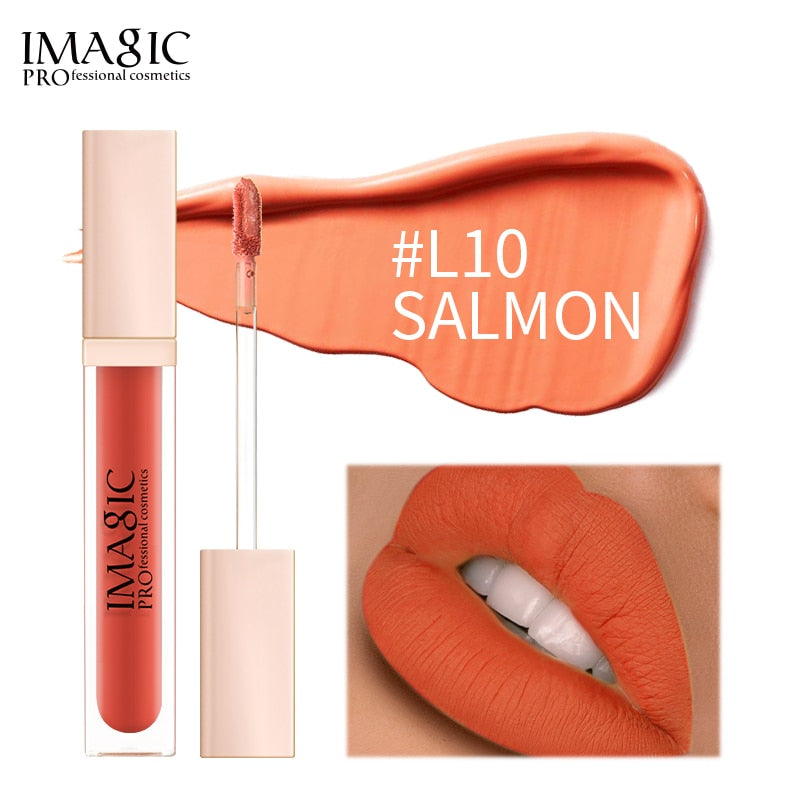 IMAGIC new waterproof and moisturizing lip gloss velvet matte lasting lip gloss ladies cosmetics 20 colors - Gufetto Brand 