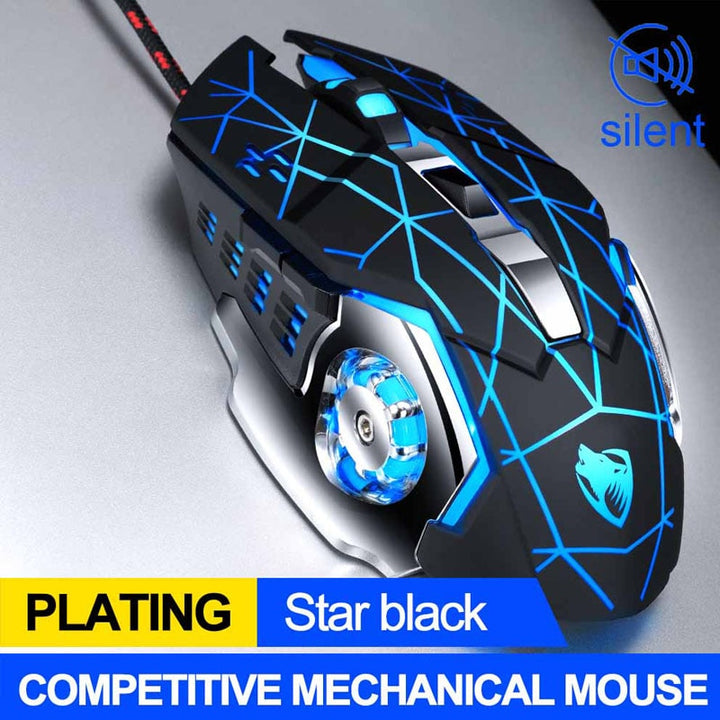 Professional Wired Gaming Mouse 6 Button 3200DPI LED Optical USB Computer Mouse Game Mice Silent Mouse Mause For PC laptop Gamer - Gufetto Brand 