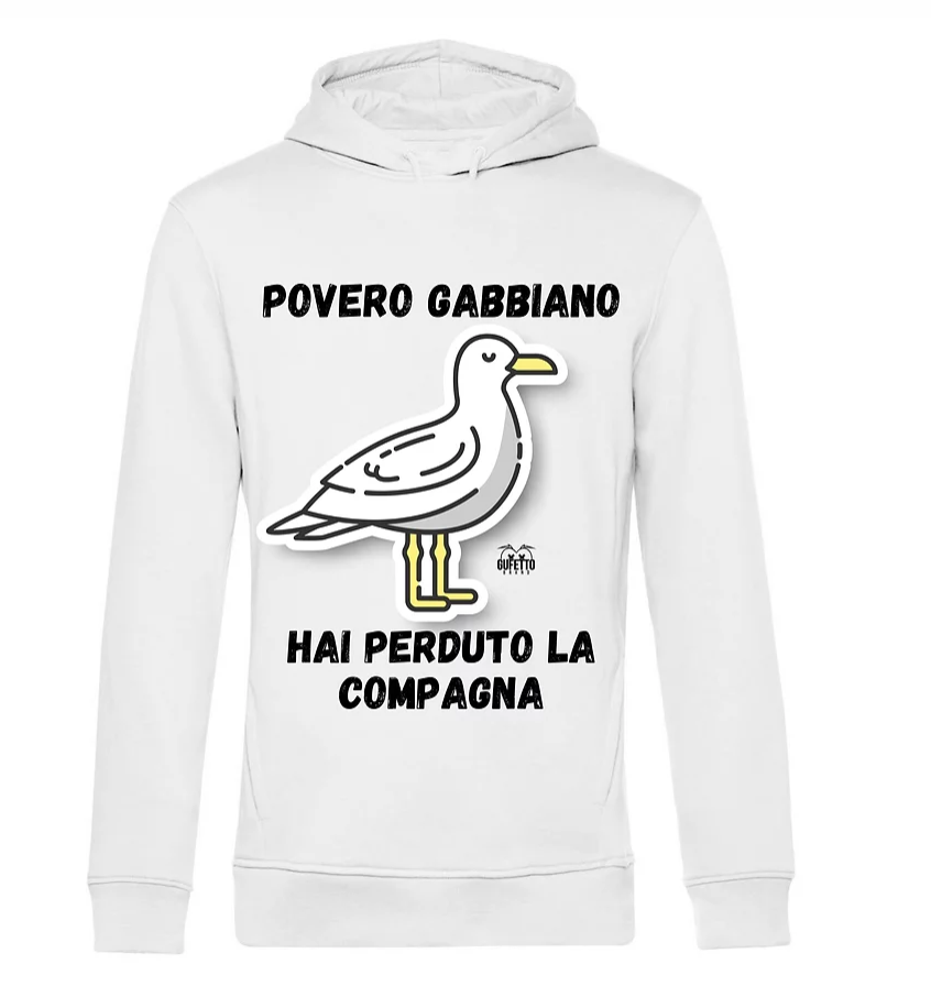 Felpa uomo Povero Gabbiano ( G7843127 ) - Gufetto Brand 