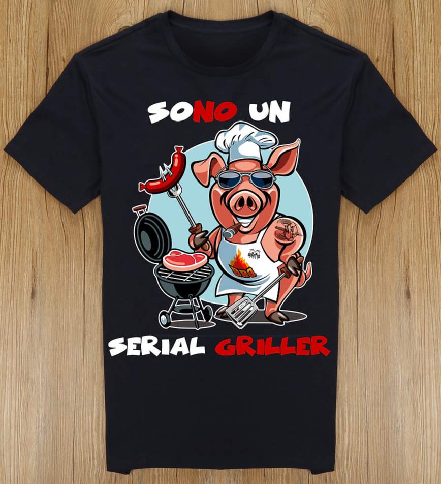 T-shirt Donna GRILLER ( G60032 ) - Gufetto Brand 