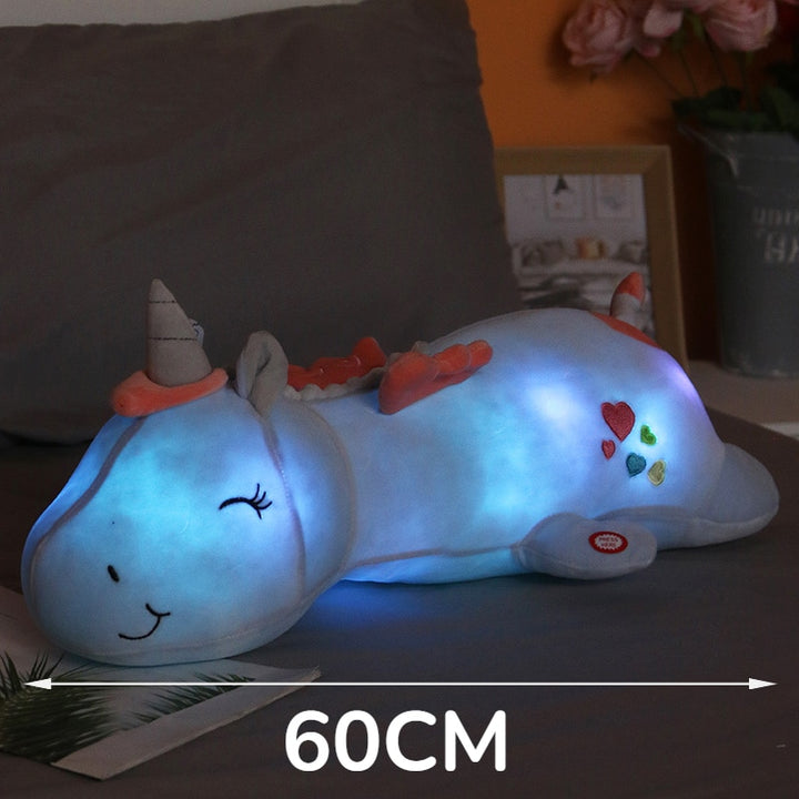 Luminous Glowing Unicorn Plush Toys For Children Rainbow LED Light Soft Stuffed Cute Animal Pillow Dolls Kids Baby Xmas Gifts - Gufetto Brand 