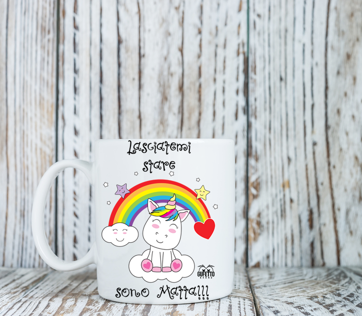 Tazza Lasciatemi stare... Unicorn - Gufetto Brand 