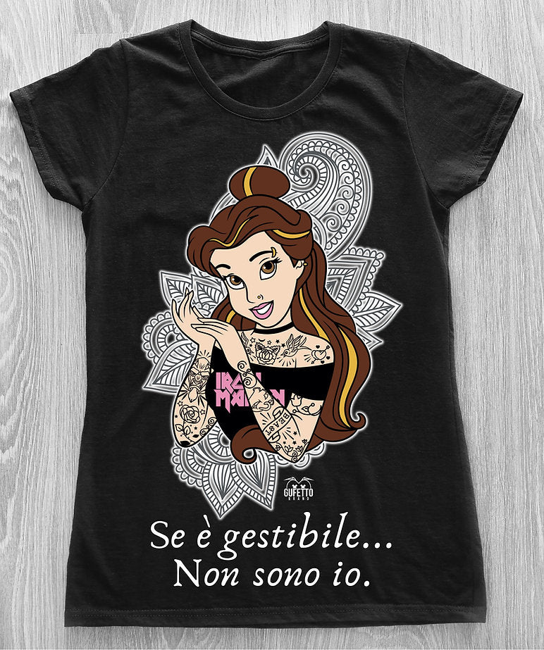 T-shirt Donna Principessa Gestibile ( G6809539 ) - Gufetto Brand 