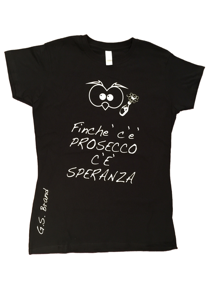 T-shirt Uomo ( Finchè c'è Prosecco... ) - Gufetto Brand 