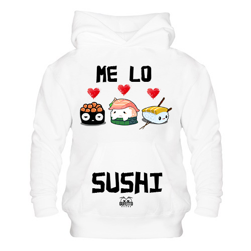 Felpa uomo Me lo Sushi - Gufetto Brand 