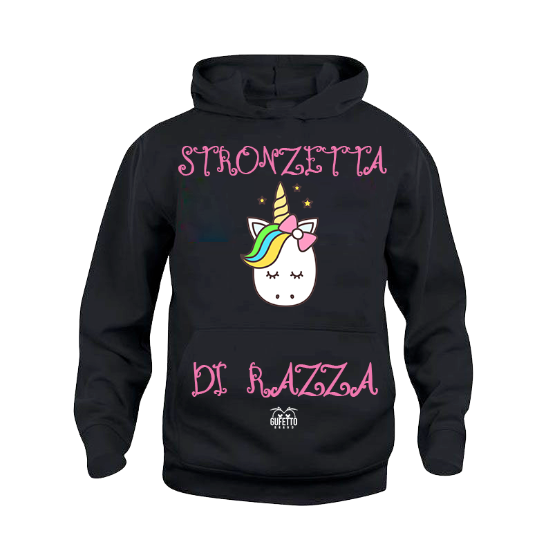 Felpa donna Unicorn Stronzetta di Razza - Gufetto Brand 