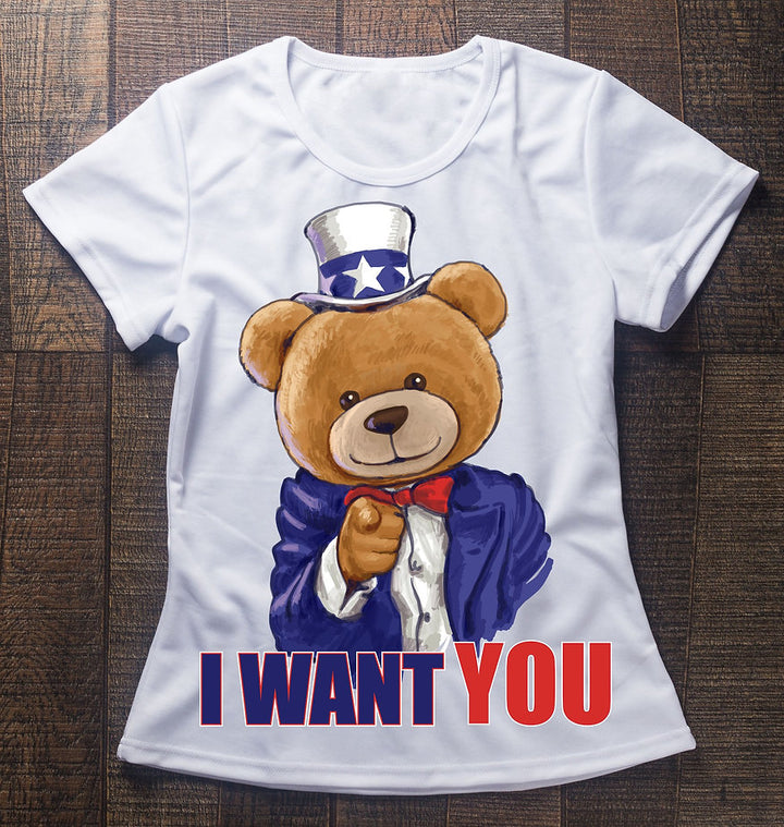 T-shirt Donna I WANT ( W8746358 ) - Gufetto Brand 