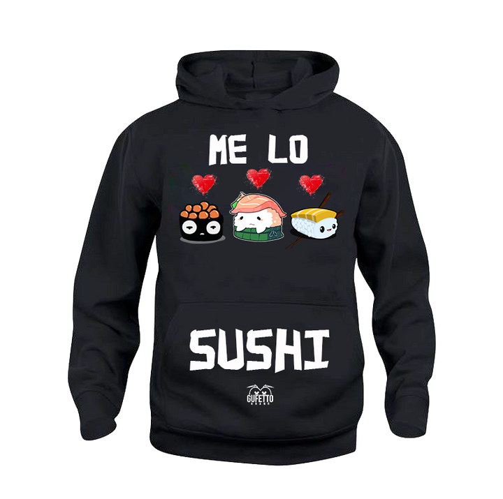 Felpa uomo Me lo Sushi - Gufetto Brand 