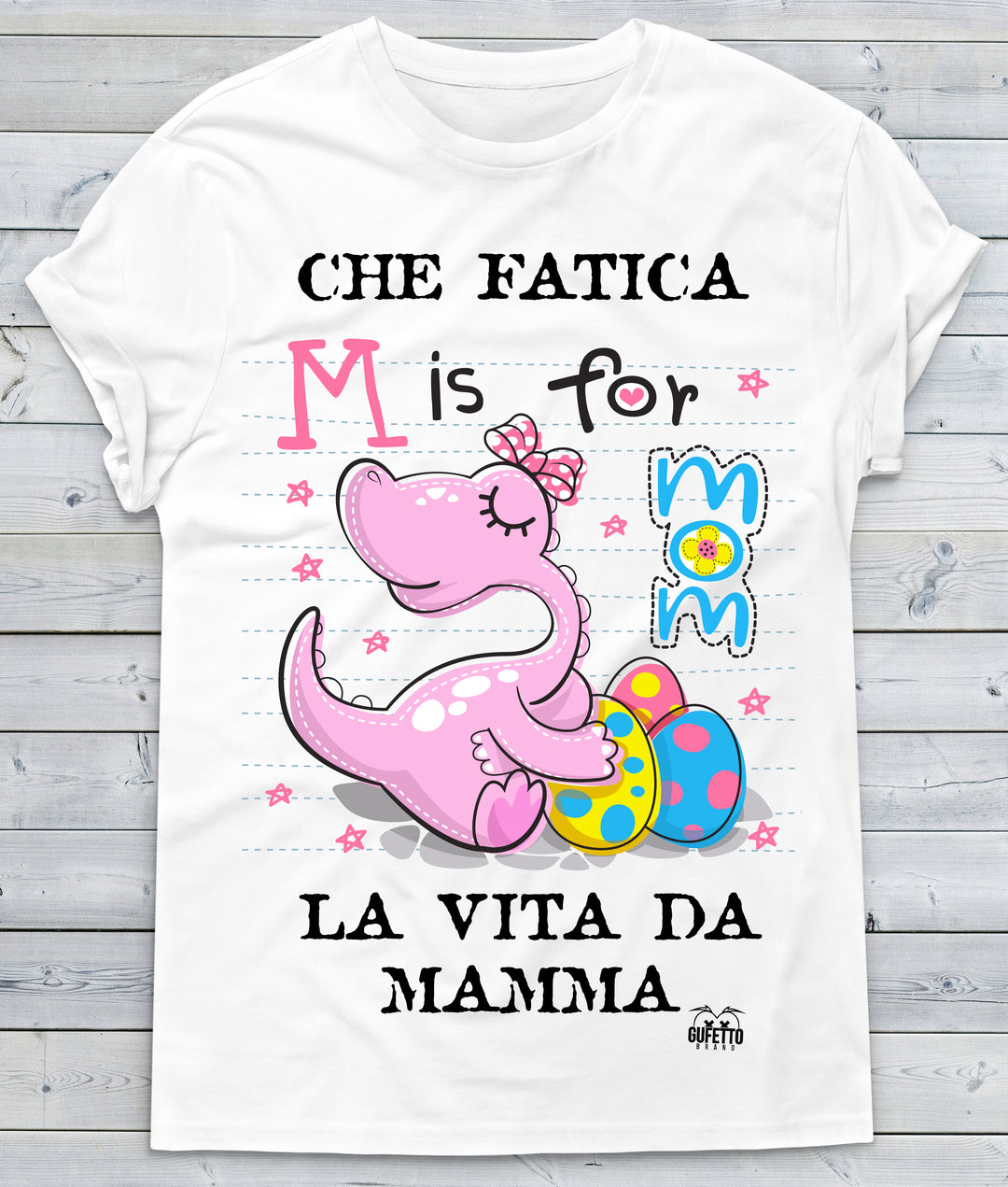 T-shirt Donna  MAMMA  ( L830 ) - Gufetto Brand 