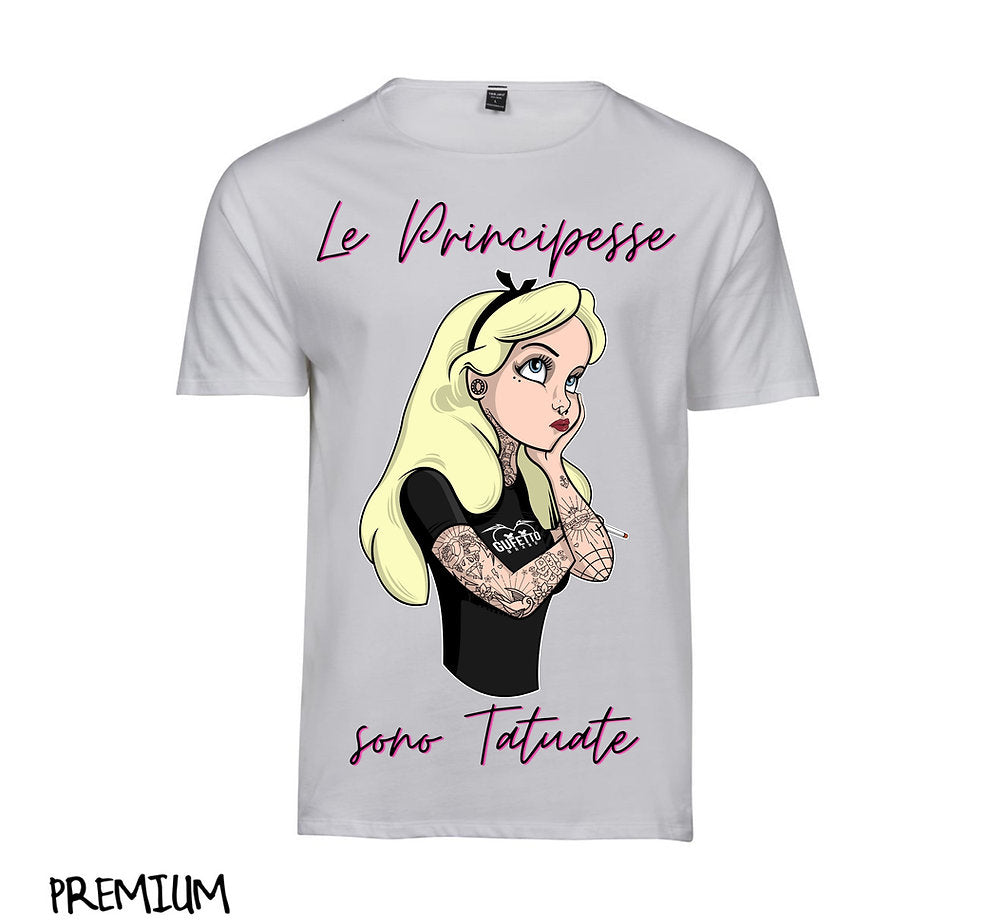 T-shirt Donna PRINCIPESSE TATTOO ( P4598764 ) - Gufetto Brand 