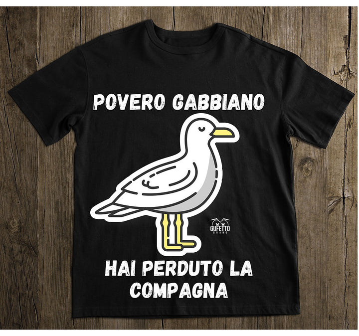 T-shirt Uomo Povero Gabbiano ( G7843127 ) - Gufetto Brand 