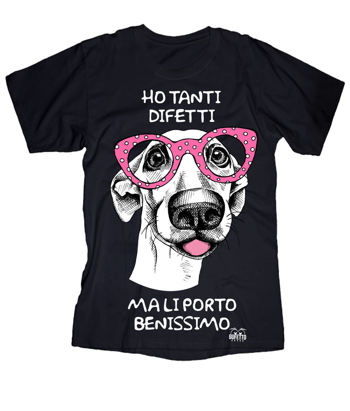 T-shirt Donna  Ho tanti difetti ( E9418 ) - Gufetto Brand 