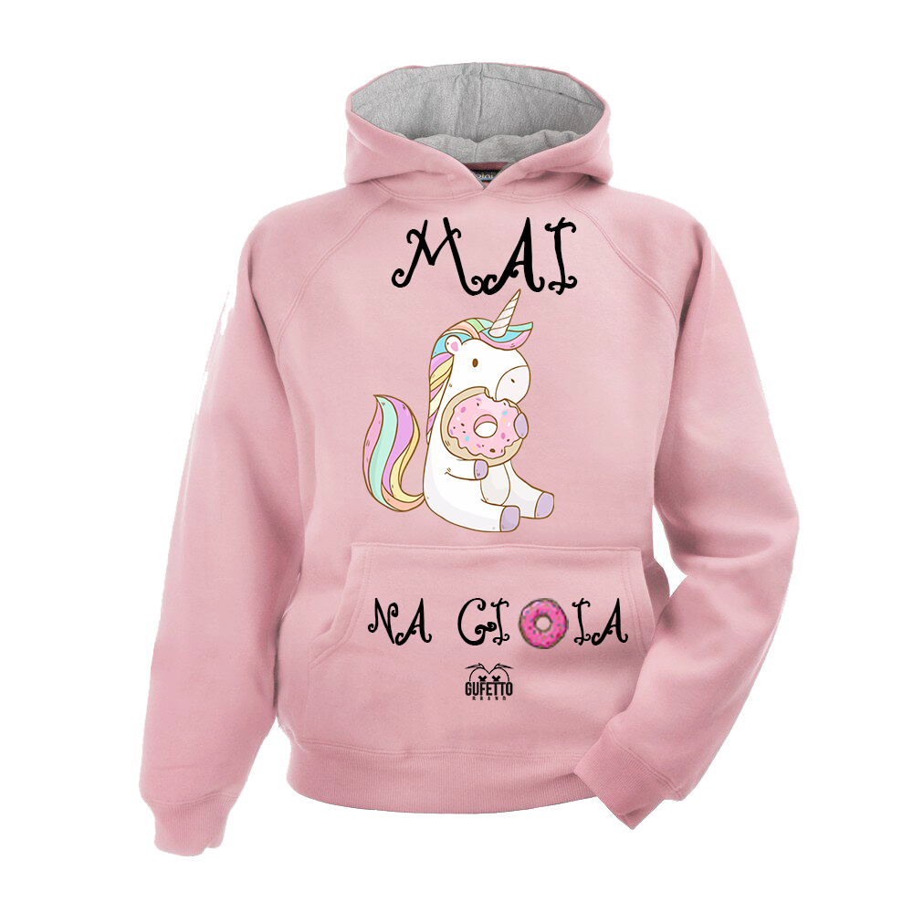 Felpa donna Unicorn Mai na Gioia - Gufetto Brand 