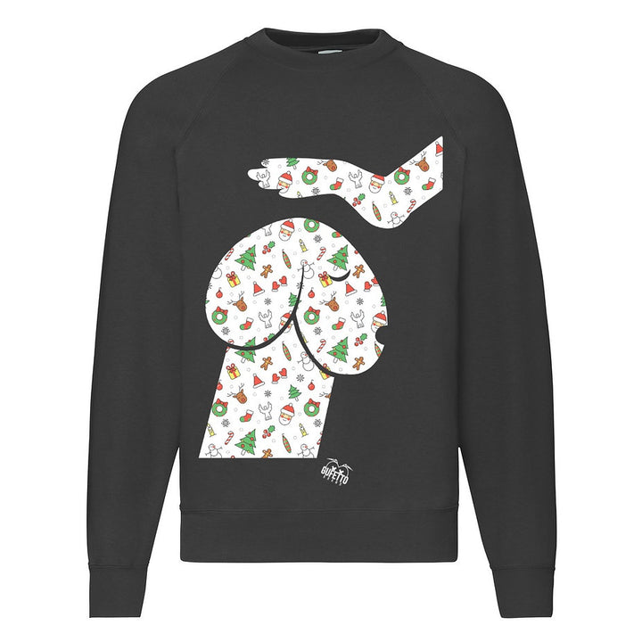 Felpa Classic Uomo Donna IL MIO CAXXO DI NATALE ( N49563 ) - Gufetto Brand 