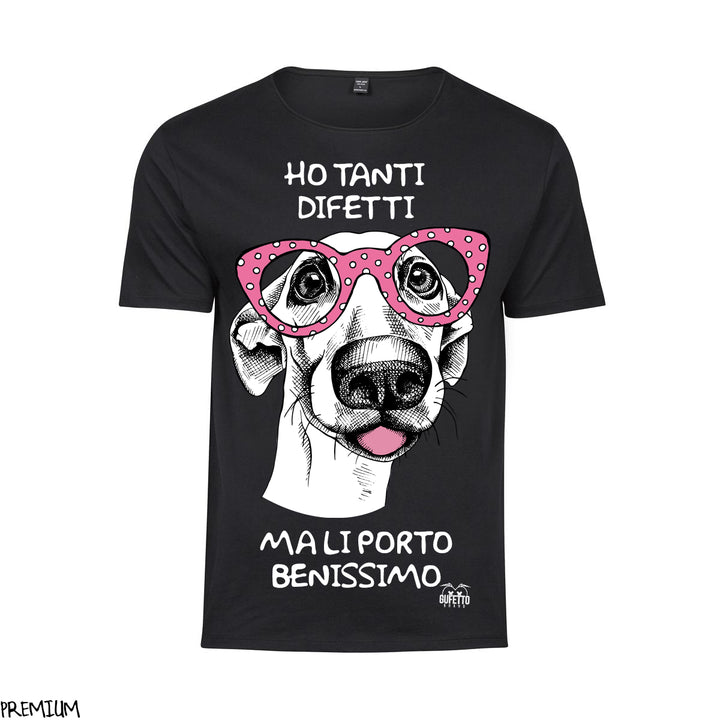 T-shirt Donna  Ho tanti difetti ( E9418 ) - Gufetto Brand 