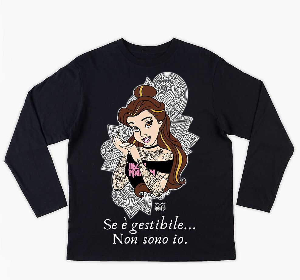 T-shirt Donna Principessa Gestibile ( G6809539 ) - Gufetto Brand 