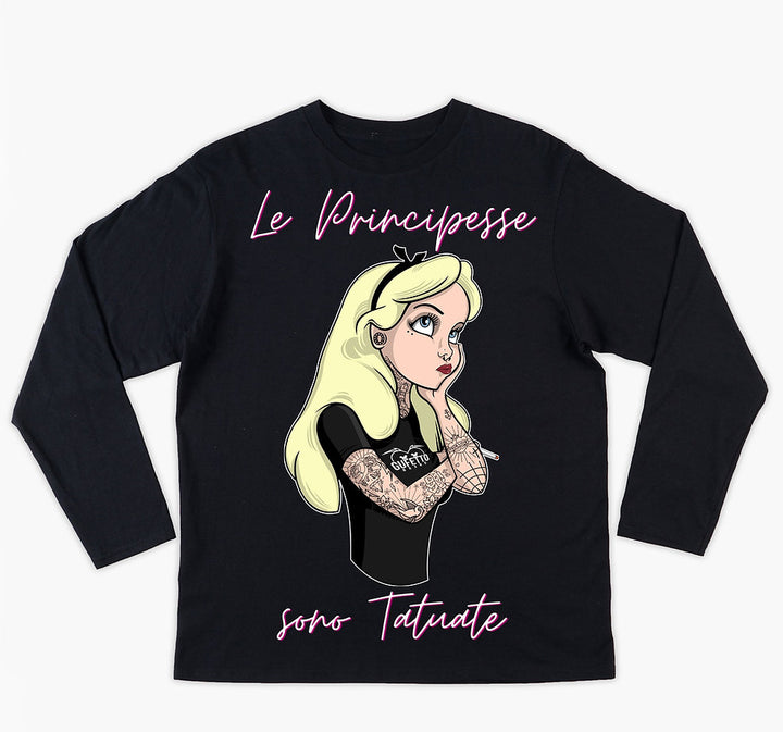 T-shirt Donna PRINCIPESSE TATTOO ( P4598764 ) - Gufetto Brand 