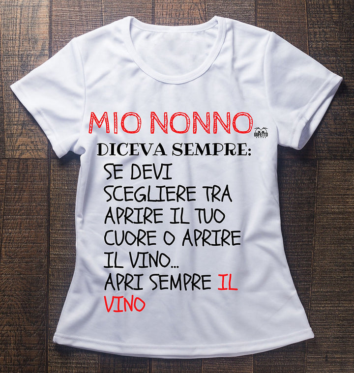 T-shirt Donna MIO NONNO ( M5629781 ) - Gufetto Brand 