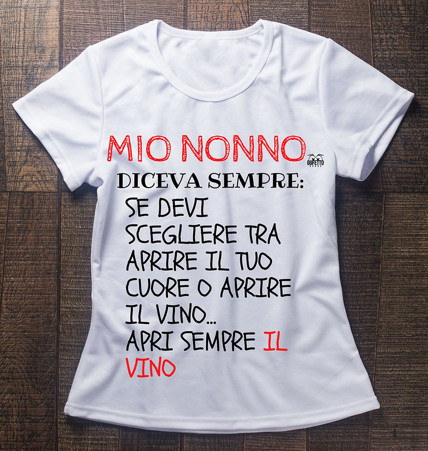 T-shirt Donna MIO NONNO ( M5629781 ) - Gufetto Brand 