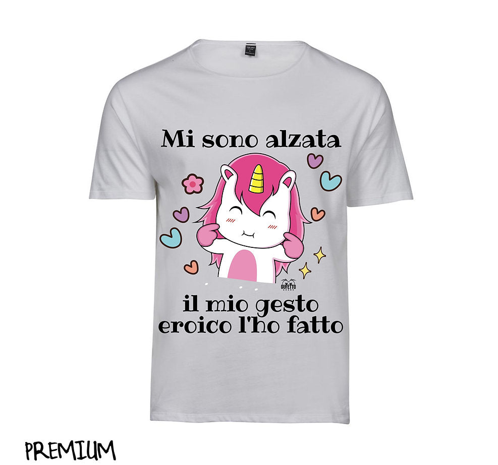 T-shirt Donna Mi sono Alzata ( M672086 ) - Gufetto Brand 