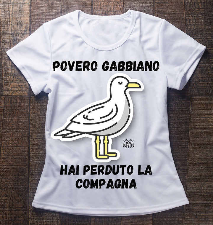 T-shirt Donna Povero Gabbiano ( G7843127 ) - Gufetto Brand 