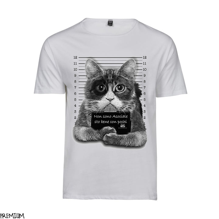 T-shirt Uomo Asociale ( L294 ) - Gufetto Brand 