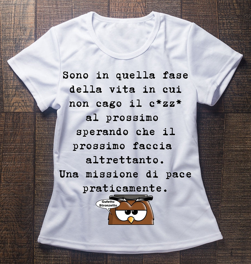 T-shirt Donna PRATICAMENTE ( P9031678 ) - Gufetto Brand 