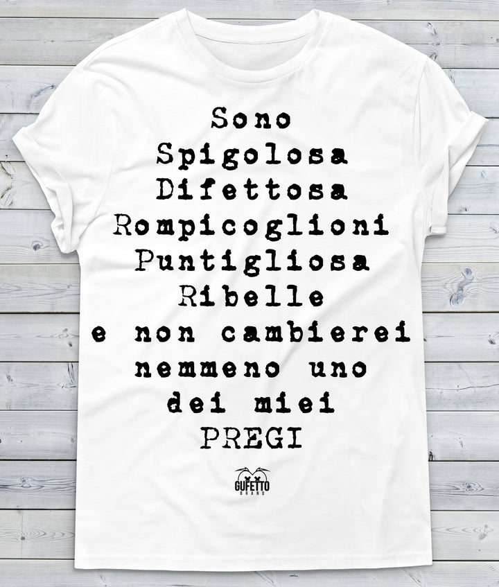 T-shirt Donna  Spigolosa  ( O504 ) - Gufetto Brand 