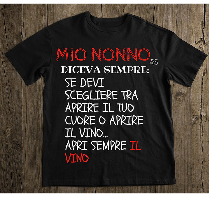 T-shirt Uomo MIO NONNO ( M5629781 ) - Gufetto Brand 