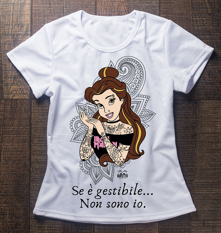 T-shirt Donna Principessa Gestibile ( G6809539 ) - Gufetto Brand 