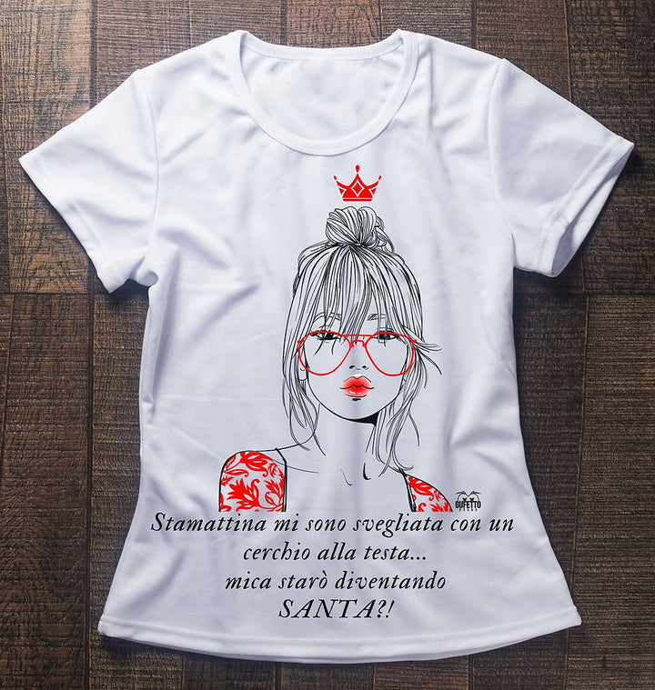 T-shirt Donna SANTA ( S6890537 ) - Gufetto Brand 