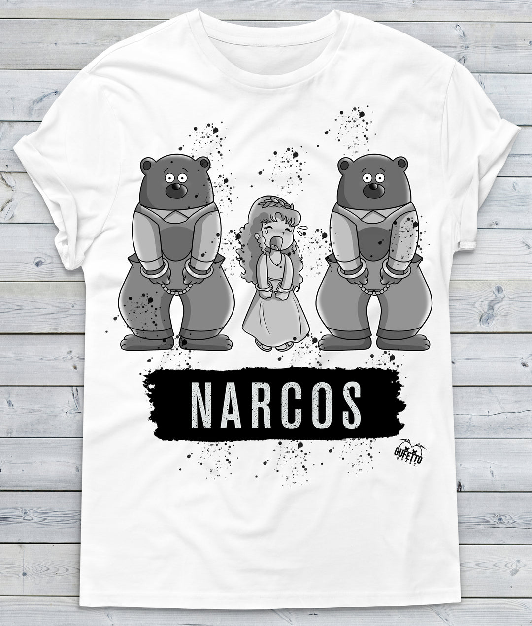 T-shirt Donna  NARCOS ( T732 ) - Gufetto Brand 