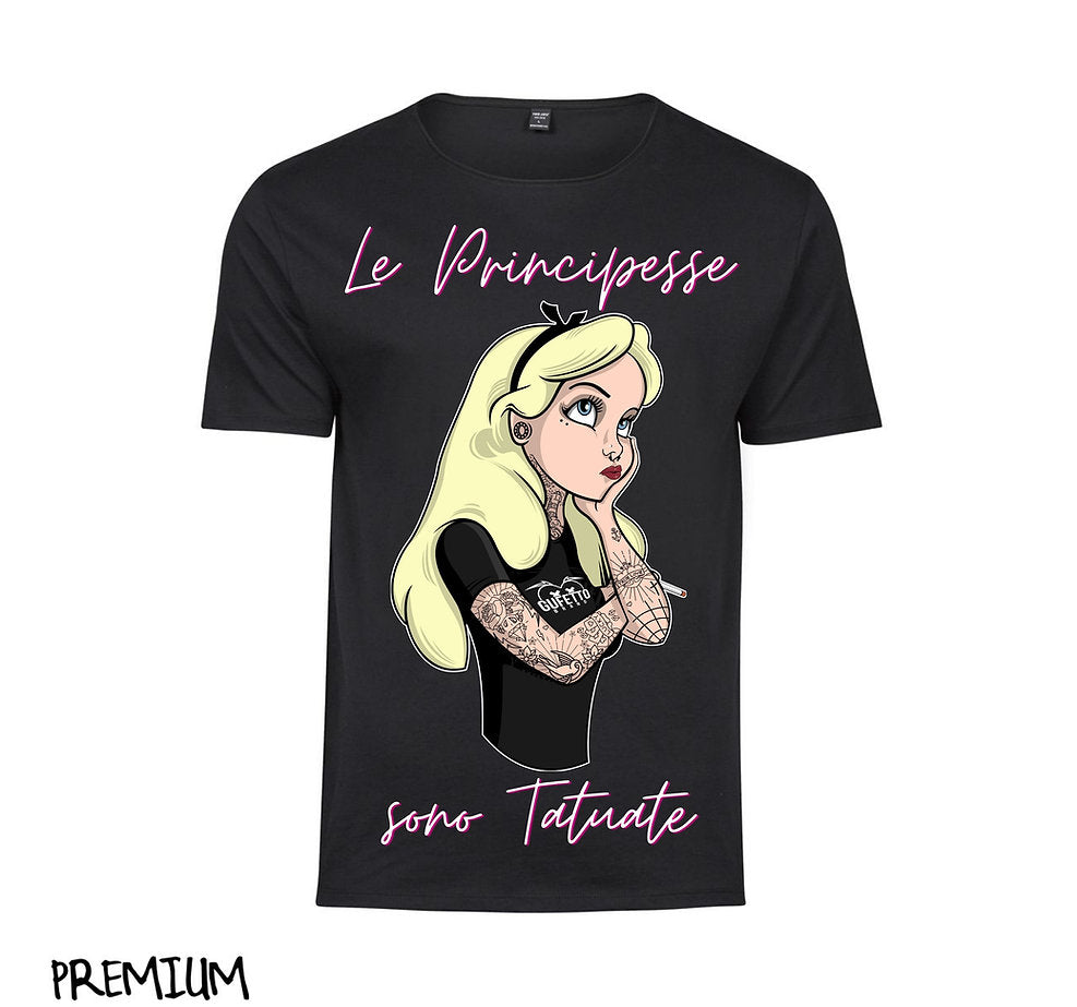 T-shirt Donna PRINCIPESSE TATTOO ( P4598764 ) - Gufetto Brand 