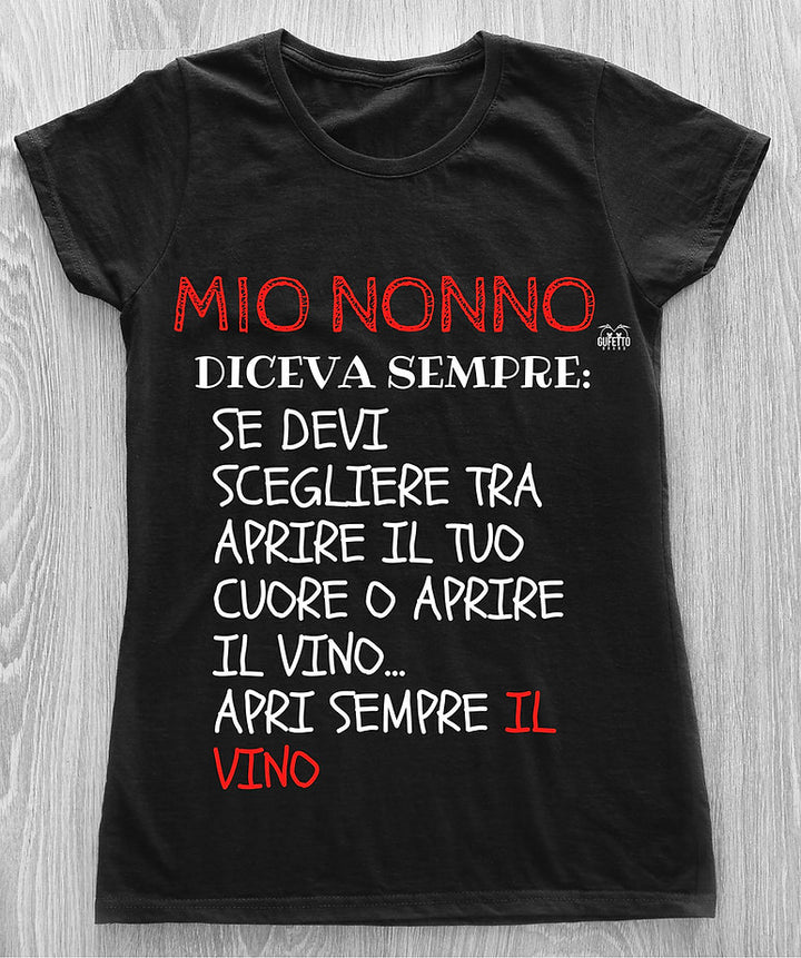 T-shirt Donna MIO NONNO ( M5629781 ) - Gufetto Brand 