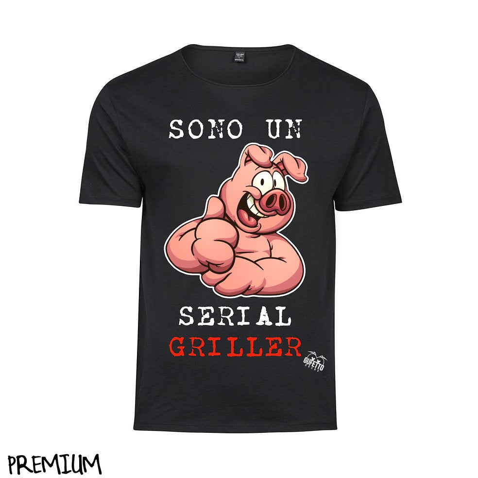 T-shirt Donna SERIAL GRILLER ( G63012 ) - Gufetto Brand 