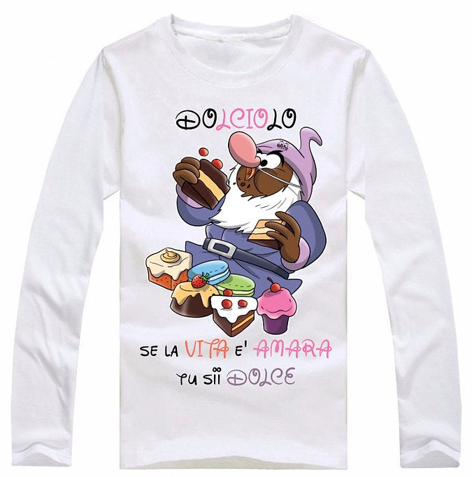 T-shirt Uomo I 7 Nani del dopo Pranzo DOLCIOLO ( D74267 ) - Gufetto Brand 