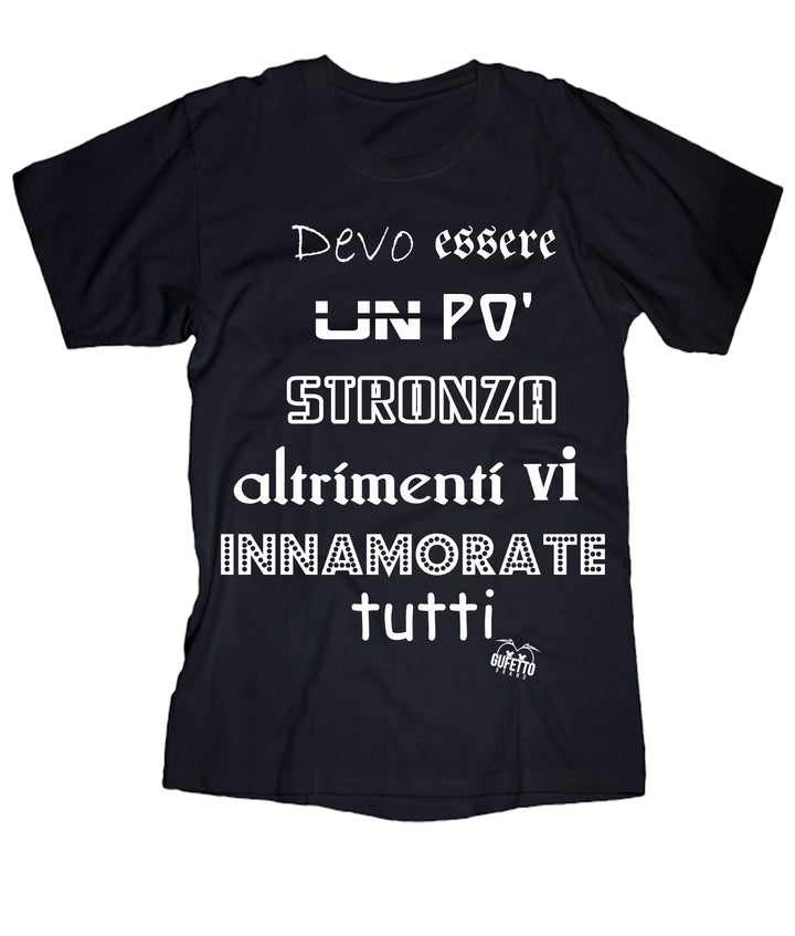 T-shirt Donna Devo Essere ( S324 ) - Gufetto Brand 