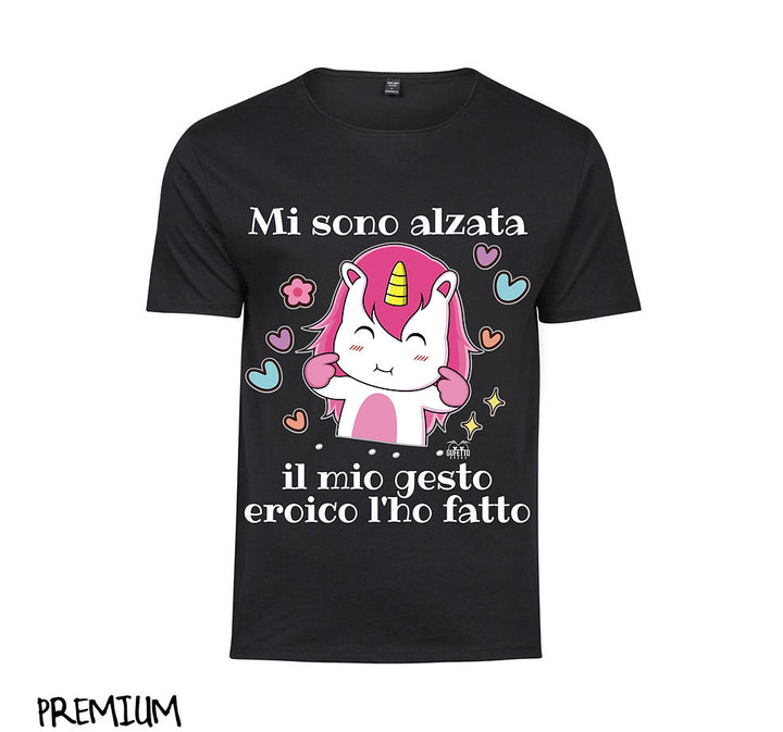 T-shirt Donna Mi sono Alzata ( M672086 ) - Gufetto Brand 