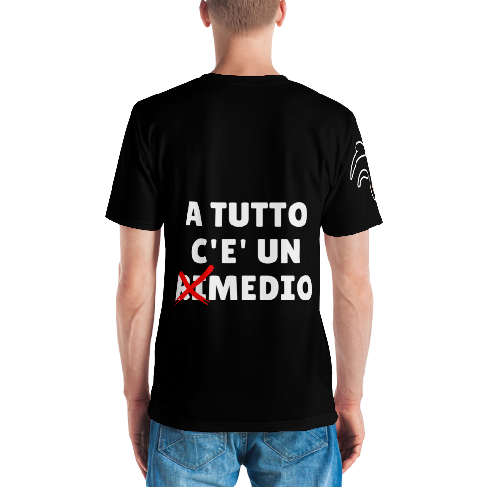 T-shirt uomo Mediolo Nera - Gufetto Brand 