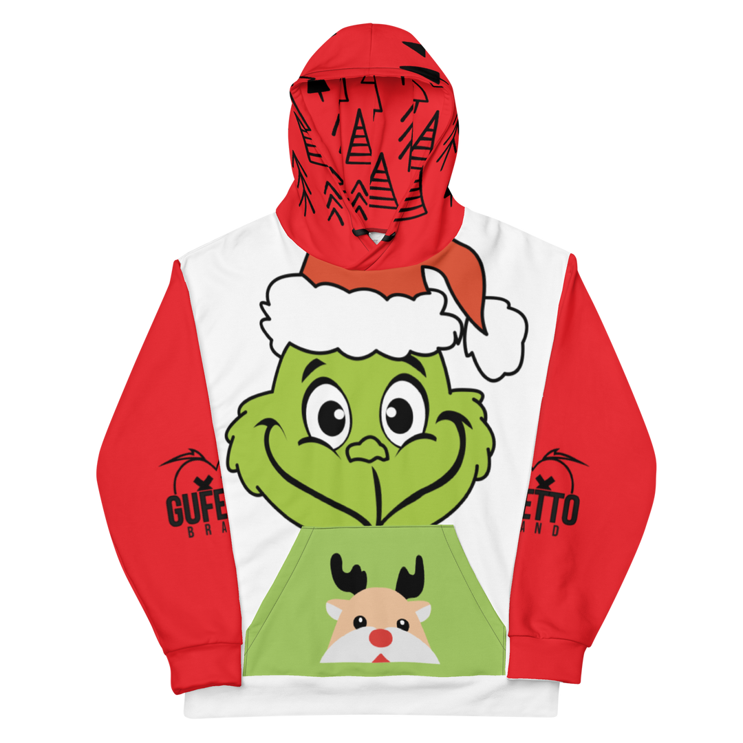 Felpa con cappuccio Uomo/Donna Christmas Grinch - Gufetto Brand 