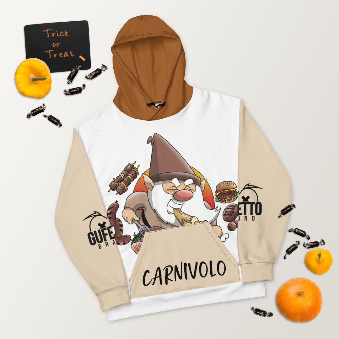 Felpa con cappuccio Uomo/Donna CARNIVOLO - Gufetto Brand 