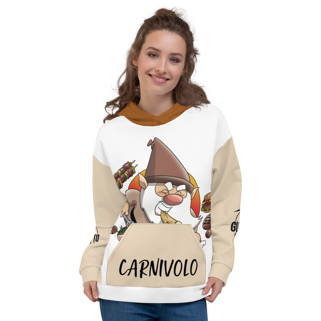 Felpa con cappuccio Uomo/Donna CARNIVOLO - Gufetto Brand 