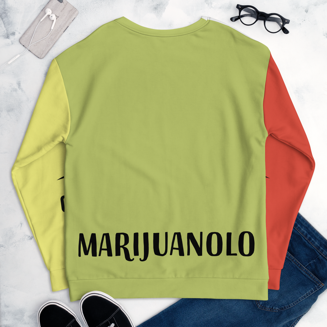 Felpa unisex Uomo/Donna MARIJUANOLO - Gufetto Brand 