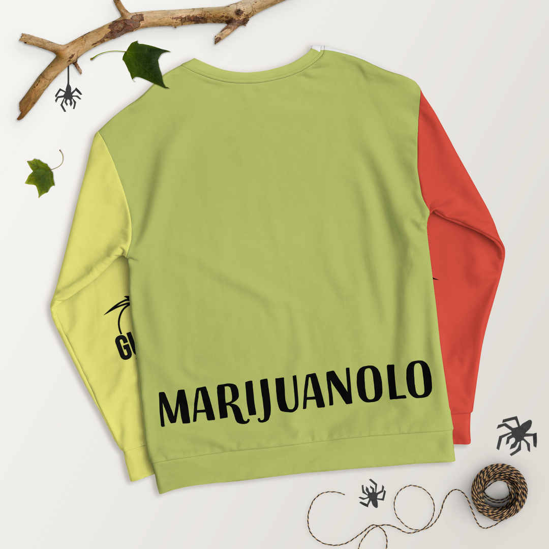 Felpa unisex Uomo/Donna MARIJUANOLO - Gufetto Brand 